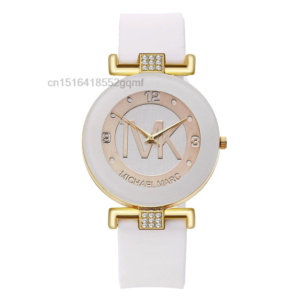 Luxury TOP DQG Brand Ladies Watch Red Silicone Diamond Men Digital Quartz Wrist Watches For Women Montre Femme Dropshipping Gift