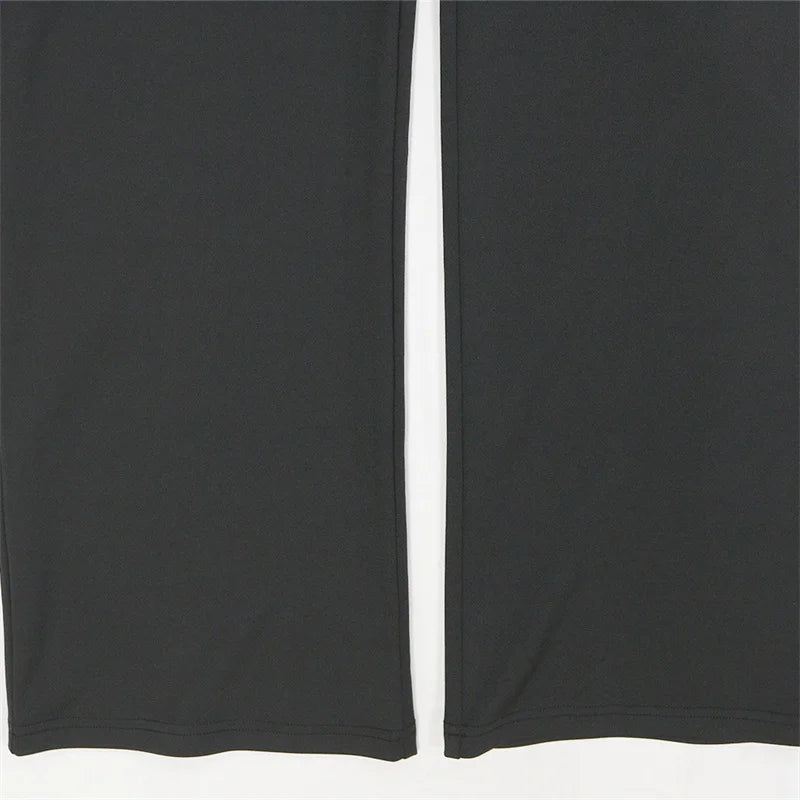 New 2025 Summer Women V Neck Sleeveless Elegant Straight Jumpsuits Edible Tree Fungus Sexy Birthday Party Jumpsuit Rompers Black