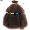 Afro Kinky Curly Hair Bulk Synthetic 12inch Ombre Marley Twists Braiding Hair #1B 4 27 30 33 99J Green Ombre Purple Brown Colors