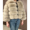 Maomaokong 2025 Natural Real Fox Fur Coat Women Winter Warm Luxury Fur Jacket Detachable Long Sleeves Female Vest Furry Coats