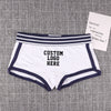 NEW Custom Underwear Girls Cotton Boyshorts Female Underwear Girls Gift Ladies Personalized Boxer Panties Breathable Women's