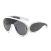 New Fashion Personality Hip Hop Cool Cyberpunk Sunglasses with Large Frame UV400 Anti UV Eyeglasses Oculos De Sol Feminino