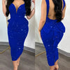 Elegant Dresses for Women Sexy Plunge Ruffle Hem Backless Party Dress 2023 Autumn Summer Spring Fashion Casual