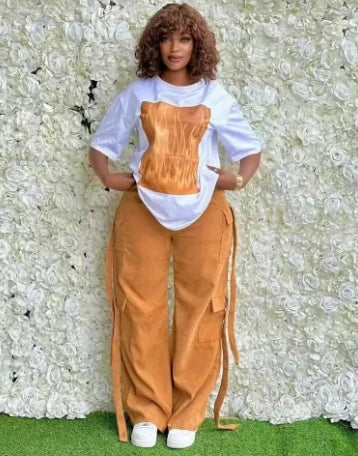 2 Piece Women Set Dashiki African Clothes Summer Autumn New Fashion Short Sleeve Top And Pants Suit Party Lady Matching Sets