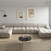 Modern Sectional Sofas Living Room U-Shaped Minimalist Velvet Fabric Large Sofa Couches Luxury 6-Seat Couch with Chaise Ottomans