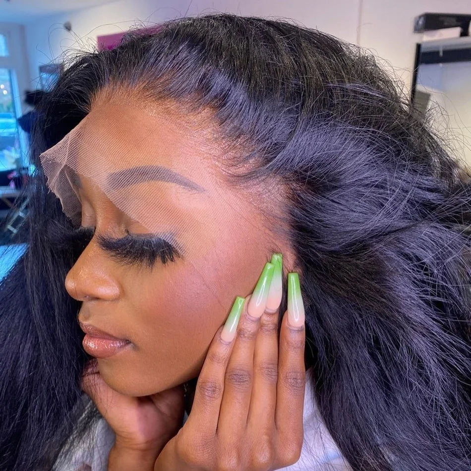 Peruvian Hair 4x4 Lace Closure Pre plucked  Straight Hair 13x4 HD Transparent Lace Frontal 100% Human Hair Natural Hair Line
