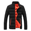 2024 Black New Men's Warm Jacket Cotton Padded Jacket Casual Sports Autumn Winter Men Standing Collar Warm Thick Parker Coat Jac