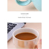 6oz Sunflower Coffee Mug Aesthetic Ceramic Cloud Cup Decorative Saucer Afternoon Tea Water Cup Office Decor Home Mug Drinkware