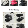 Ladies Magic Sticker Flat Slippers 2025 Summer New Designer Luxury Sandals for Women Elegant Home Flat Slippers Zapatos De Mujer