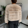 Damenmode Kunstpelzmantel superheiß Herbst Winter Damen kurze Kunstfuchsjacke flauschig hohe Qualität 7XL Damen Pelzmäntel