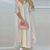 Women Boho Printed Long Shirts Dress Summer Turn-down Collar Long Sleeve Party Dress Female Casual Evening Maxi Dresses Vestidos