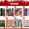 1.5/30M Colorful Christmas Ribbon Garland Xmas Tree Wrapping Tinsel Ribbons DIY Bar Wedding New Year Party Ribbon Decorations