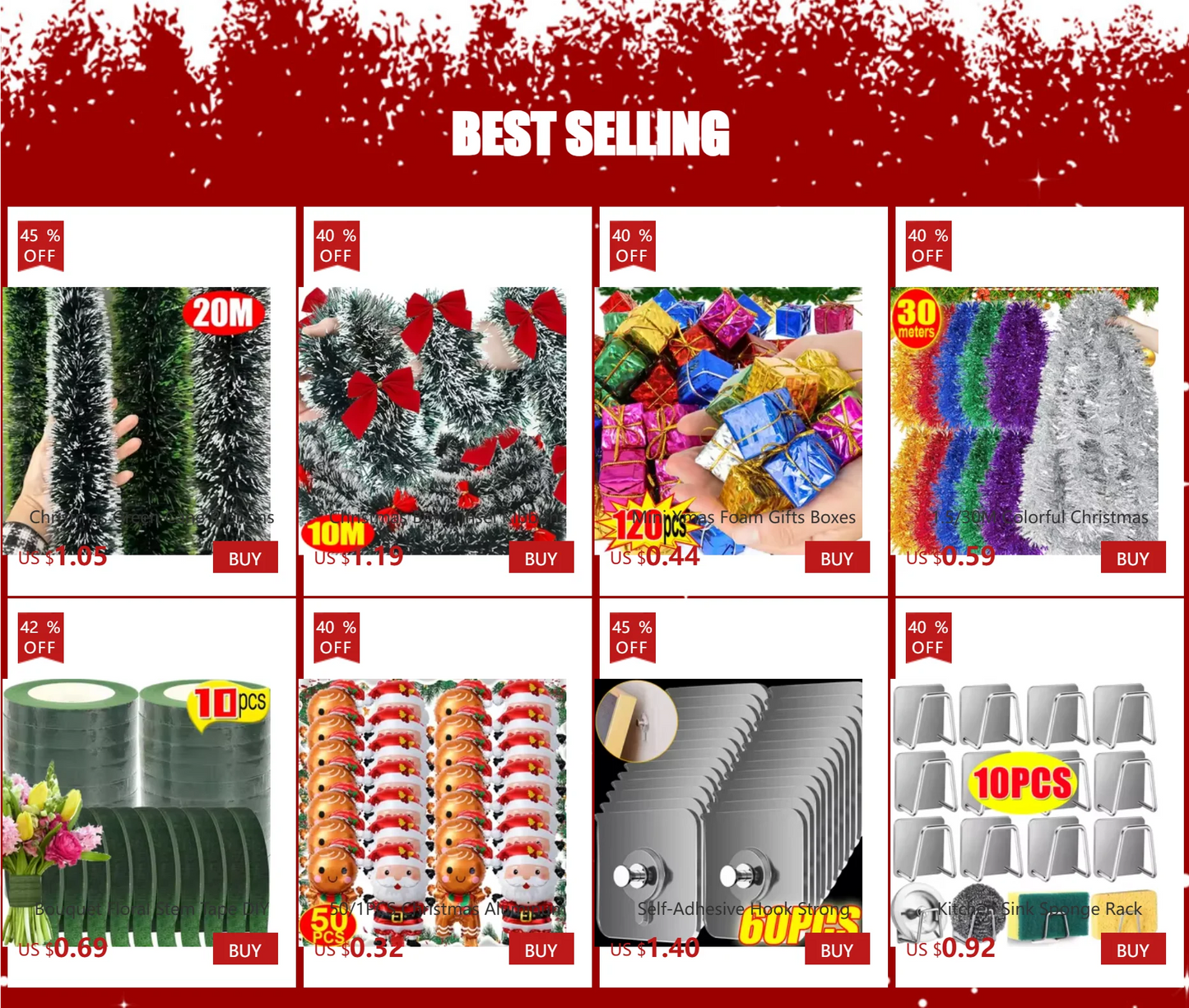 1.5/30M Colorful Christmas Ribbon Garland Xmas Tree Wrapping Tinsel Ribbons DIY Bar Wedding New Year Party Ribbon Decorations