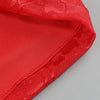 New Sexy Gloves Long Sleeves Cutout Pleated Draped Mini Dress Women Red/White Lace Floral Bodycon Dresses Party Cocktail Club