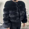 2025 MAOMAOKONG Natural Real Fox Fur Coat Women Winter Long Sleeve Luxury Raccoon Fur Jackets Thick Top Female Furry Coat Vest