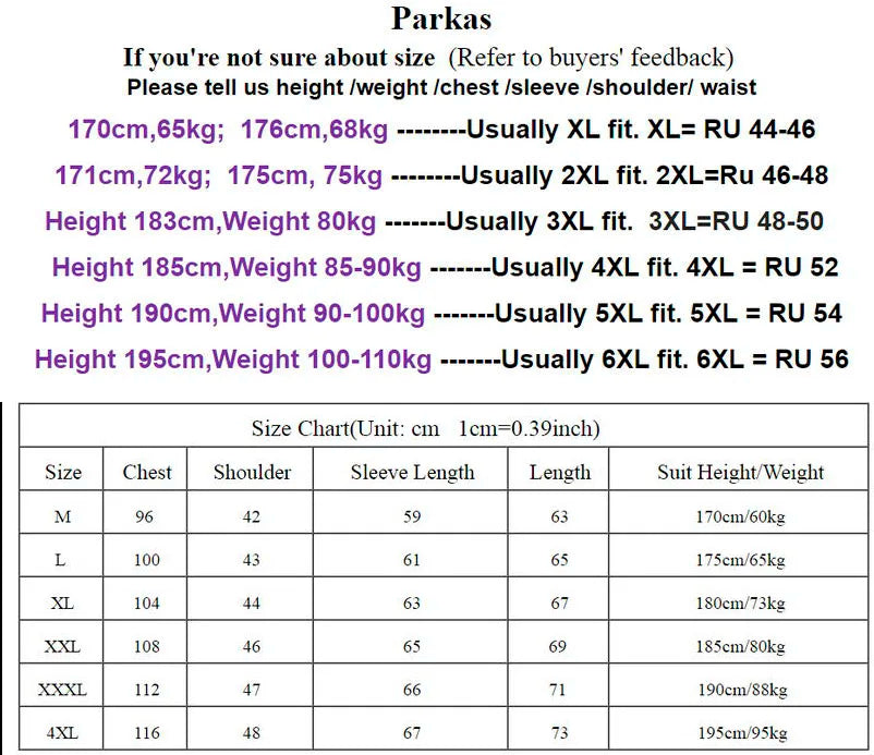 Winter New Thick Men Warm Parka Jackets Casual Men's Outwear Coats Solid Stand Collar Male Windbreak Cotton Padded Down Jacket