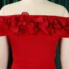 Luxury Jumpsuits & Rompers for Woman Off the Shoulder Ruffles Short Sleeve High Waisted Solid New Year 2025 Christmas Overalls