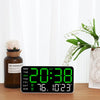 LED Digital Wall Clock Temperature Date Week Display Table Alarm Clocks Voice Control Electronic Clock Brightness Adjustment