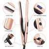 3/10 Inch Pencil Flat Iron Small Flat Irons for Short Hair Beard and Pixie Cut Mini Ceramic Tourmalin Hair Straightener