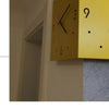 Creative Light Sensor Corner Wall Clock Square Simple Double Sided Wall Clock with Arabic Numeral Scale Analog Silent Wall Clock