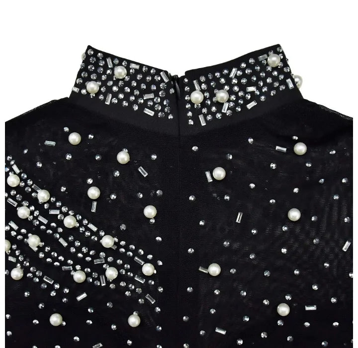 Elegant Women Jumpsuit Streetwear 2024 Spring Fashion Versatile Casual Solid Color Hot Diamond Long Sleeve Jump Suits for Female