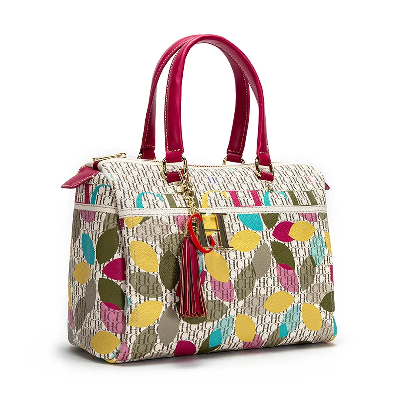 CH Fashionable and Luxury Design Spring 2024 New Women's Handbag Jacquard Colorful Women's Commuting Crossbody Bag