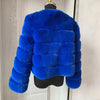 Damenmode Kunstpelzmantel superheiß Herbst Winter Damen kurze Kunstfuchsjacke flauschig hohe Qualität 7XL Damen Pelzmäntel