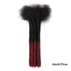 0.6cm Thickness 6-24 Inches 10 Stands Pacs Dreadlocks Human Hair Extensions for Women Ombre Brown Loc Extension can be Dyed