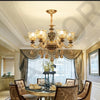 Chandelier Living Room Grand Luxury Crystal Lamp Dining Room Bedroom Decoration French Retro Chandelier Lighting Fixtures