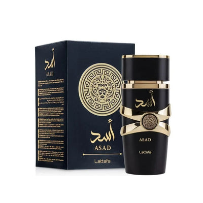Lattafa Perfumes Black Edition Asad For Unisex Eau De Perfume Spray, 3.4 Ounce Long-Lasting Floral Scent Best Gift