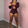 Insglas Spring Trend Swing Collar Sexy Women Romper+Metal buckle Bra Hipster Midnight Party New Workout Fit Coquette Playsuits