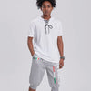 Mens Summer Shorts Elastic Drawstring Waist Lightweight Breathable Quick-Dry Sports Cropped Pants for Basketball Fitness Running