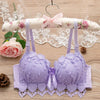 Plus Size Bra70-85 Wire Free Bras For Women Underwear Sexy Lace Brassiere Push Up Bralette Top Bra AB Cup Wireless Lingeries