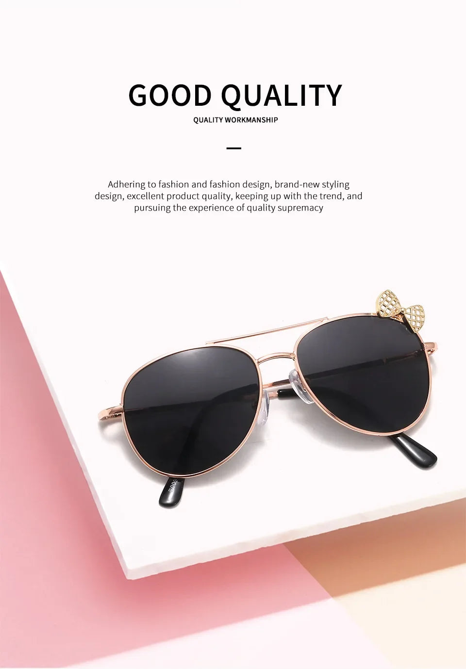 Kids Cute Sunglasses Metal Frame Children Sun Glasses Fashion Girls Outdoor Cycling Goggles Party Eyewear Photography Supplies