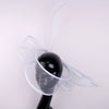 New Black Fascinator Wedding Pillbox Hat Women Elegant Fascinator Hats Hair Clip Church Ladies Party Headpiece Fashion Headwear