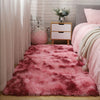 40x60cm Carpet Tie Dyeing Plush Soft Floor Mat for Living Room Bedroom Anti-slip Rug