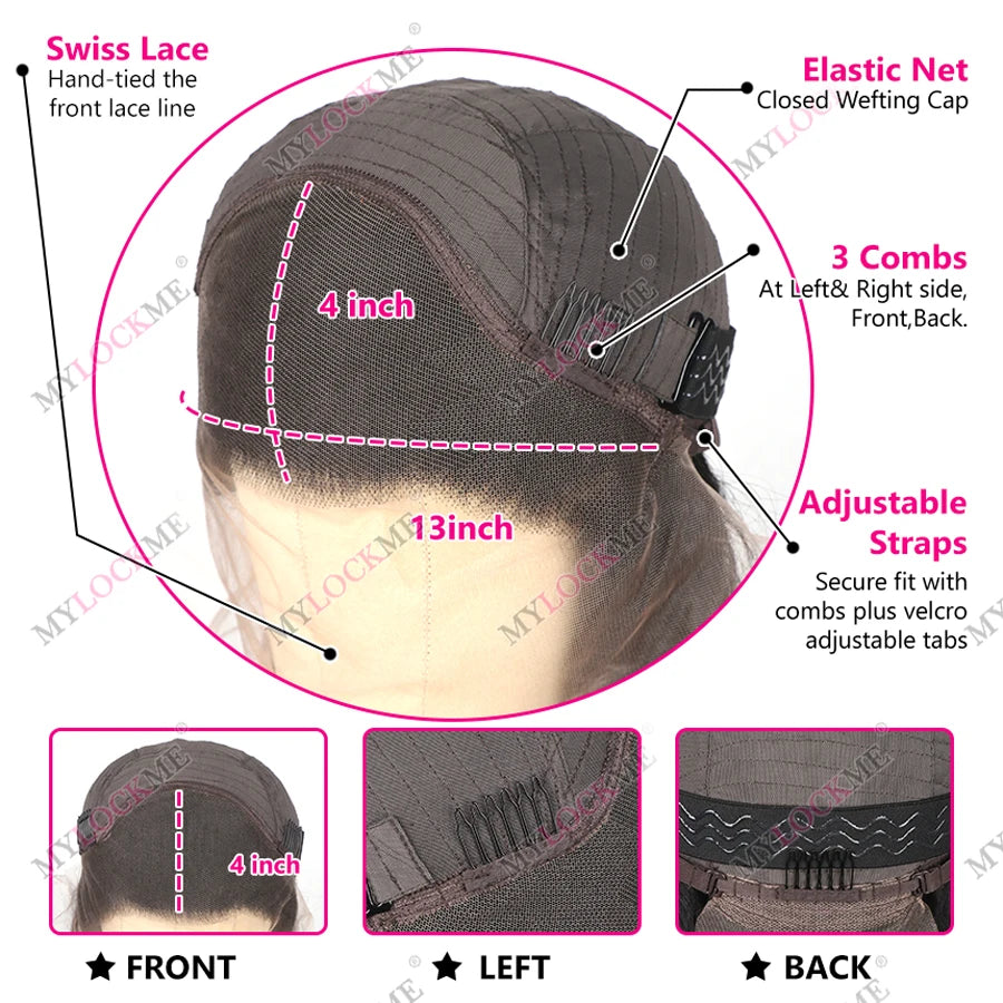 34 32In Body Wave Human Hair Lace Frontal Wigs 13x4 13x6 Transparent Lace Front Wig For Women 6x4 5x5 Glueless Wig Human Hair
