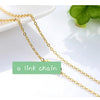 14k Orginal Gold Color Necklace Chain for Women Box Chain Snake Bone/starry/Cross Chain 18 Inches Necklace Fine Jewelry Gifts