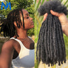 Dreadlock Extension Human Hair 0.6cm Thickness 8 Inch Full Handmade Permanent Locs Can Be Dyed and Bleached for Women Men