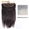 Annione 13x4 Straight Frontal Lace Only Real HD Transparent Lace 4x4 5x5 Closure 100% Brazilian Human Hair HD Pre plucked Lace