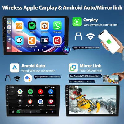Android 14 Wireless Carplay Auto Car Radio For BAIC Beiqi Beijing X3 X5 2019 2020 2021 Multimedia Player GPS Navigation 4G+WIFI