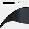 Oversized Futuristic Shield Sunglasses for Women Men Fashion Silver Mask Visor Sun Glasses Female Punk Y2K Eyeglasses