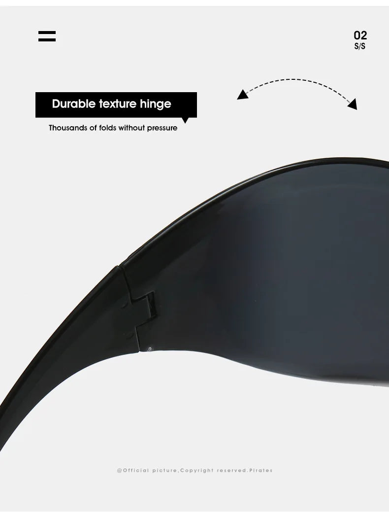Oversized Futuristic Shield Sunglasses for Women Men Fashion Silver Mask Visor Sun Glasses Female Punk Y2K Eyeglasses
