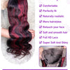 1b/99j Burgundy Highlight Body Wave 13x4 HD Lace Front Human Hair Wig Brazilian 30 32 Inch Colored 13x6 Lace Frontal Wigs 200%