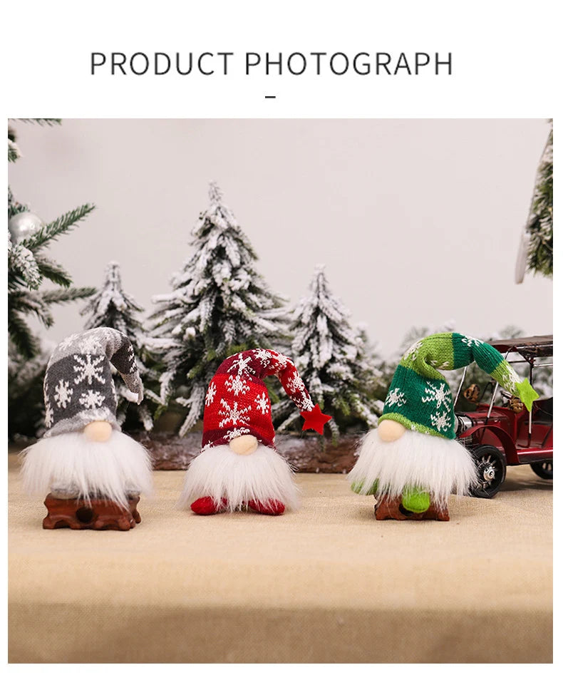 Glowing Gnome Christmas Faceless Doll Plush Toys 6 Styles Santa Claus Merry Christmas New Year Gifts Navidad Natal Home Decor