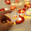 10 LED Love Heart String Lights Valentine's Day Decoration Garland Led Fairy Lights Wedding Birthday Party Decor Supplies Props