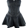 Chest Wrap Sexy Dress Women Sleeveless Backless Splicing Slim Fit Strapless Mini Dresses Sexy A Line 2024 Denim Vestidos