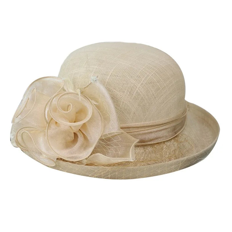 Flower Fascinators Races Hats For Women Elegant Banquet Fascinator Hat Girls Ladies Formal Wedding Dress Fedora Hats