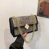 Luxury Purple Women's Single Shoulder Bag Pu Leather Ladies Bag Femme Designer Handbag Purse Flap Messenger Bag Brand Sac A Main