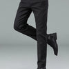 Men's pure black jeans Korean version trendy straight fit pants men's comfortable and elastic classic business jeans